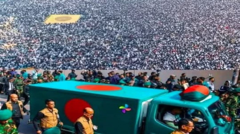 গুগলের তথ্য অনুযায়ী বাংলাদেশের ইতিহাসে সবচেয়ে বড় চার জানাজা
