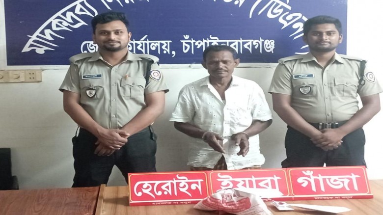 চাঁপাইনবাবগঞ্জে বিপুল মাদকসহ আটক ১