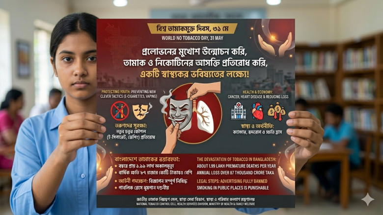 আজ বিশ্ব তামাকমুক্ত দিবস: ‘প্রলোভনের মুখোশ উন্মোচন’ করার আহ্বান