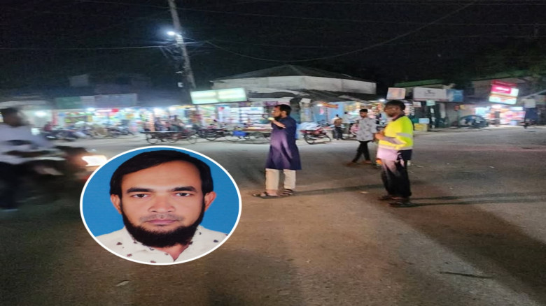 স্বেচ্ছায় ট্রাফিক নিয়ন্ত্রণের দায়িত্বে ব্যবসায়ী নেতা ফারুক হোসাইন, এলাকায় ব্যাপক প্রশংসা
