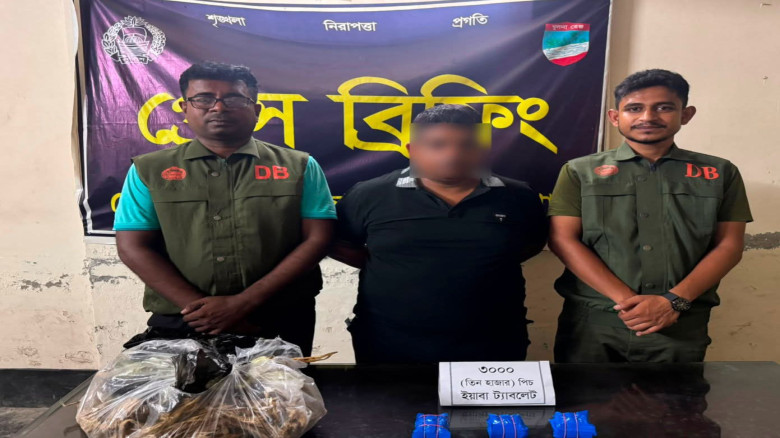 যশোরে শুঁটকি মাছের ভেতর থেকে ৩ হাজার পিস ইয়াবা সহ এক মাদককারবারী ডিবির হাতে আটক
