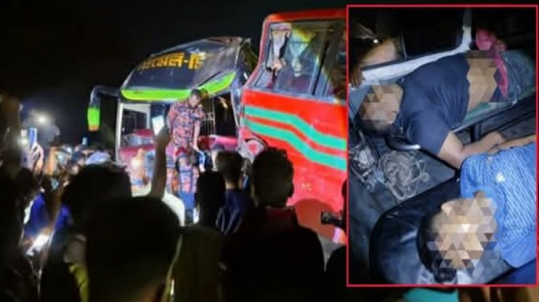 মুকসুদপুরে দুই বাসের সংঘর্ষ: শেরপুরের বাসের স্টাফসহ নিহত ২, আহত ২৫