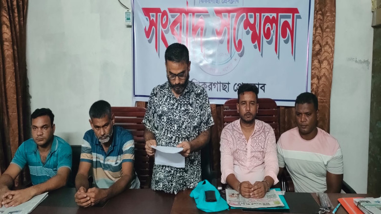 কানাডায় পাঠানোর নামে ৮০ লাখ টাকা প্রতারণা ঝিকরগাছায় ৫ টি পরিবারের সংবাদ সম্মেলন