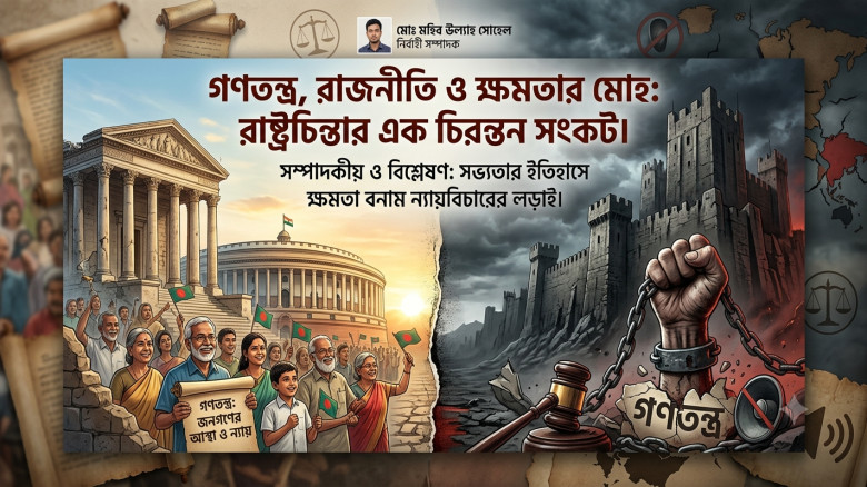 গণতন্ত্র, রাজনীতি ও ক্ষমতার মোহ: রাষ্ট্রচিন্তার এক চিরন্তন সংকট