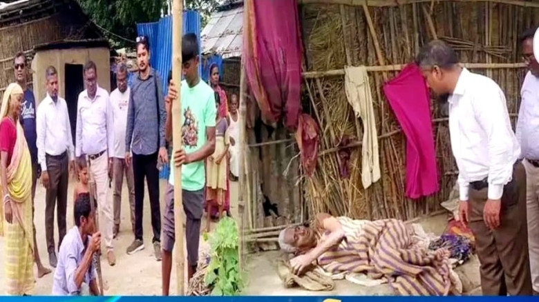 পীরগঞ্জে সংবাদ প্রকাশের পর বৃদ্ধা বিমলা রানীর পাশে উপজেলা প্রশাসন