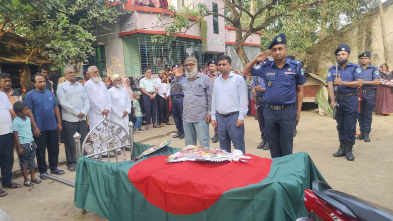 ঝিকরগাছায় বীর মুক্তিযোদ্ধা এরশাদ আলীর মৃত্যু, রাষ্ট্রীয় মর্যাদায় গার্ড অব অনার প্রদান